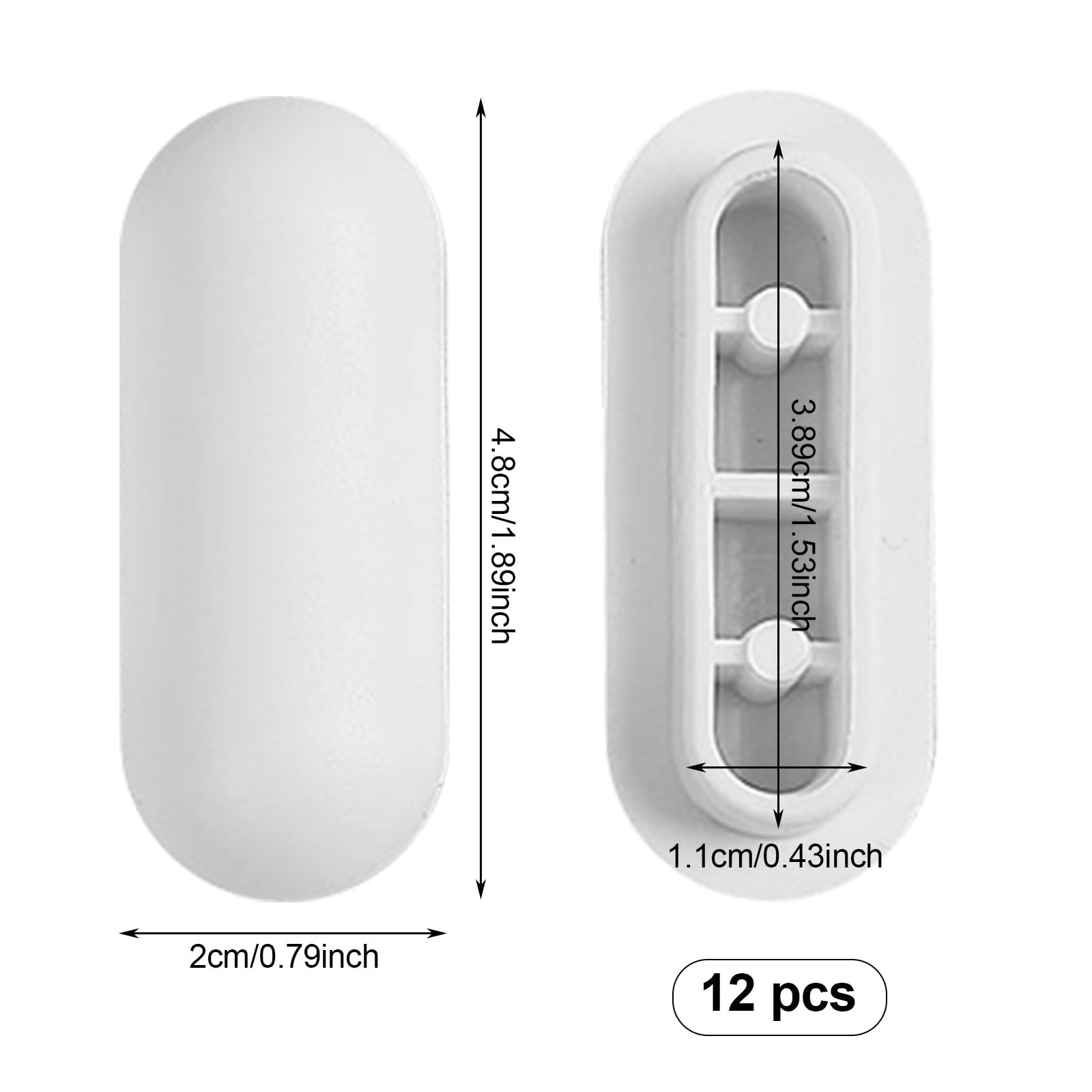 EUPSIIU 12 Pack Toilet WC Seat Buffer Set Toilet Noise Dampening Bumpers, Toilet Seat Bumpers, Toilet Deat Buffers - Image 2