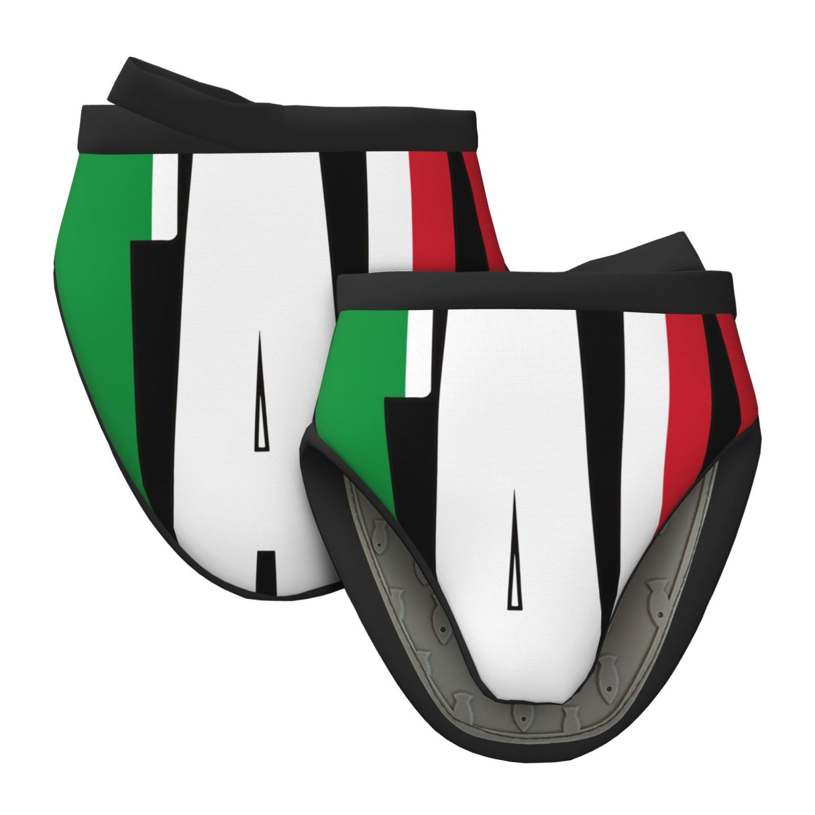 Silicone Oven Mitts, Heat and Slip Resistant Kitchen Mittens 2-Pack Set, Italy Italian Country Flag Short Soft Oven Gloves