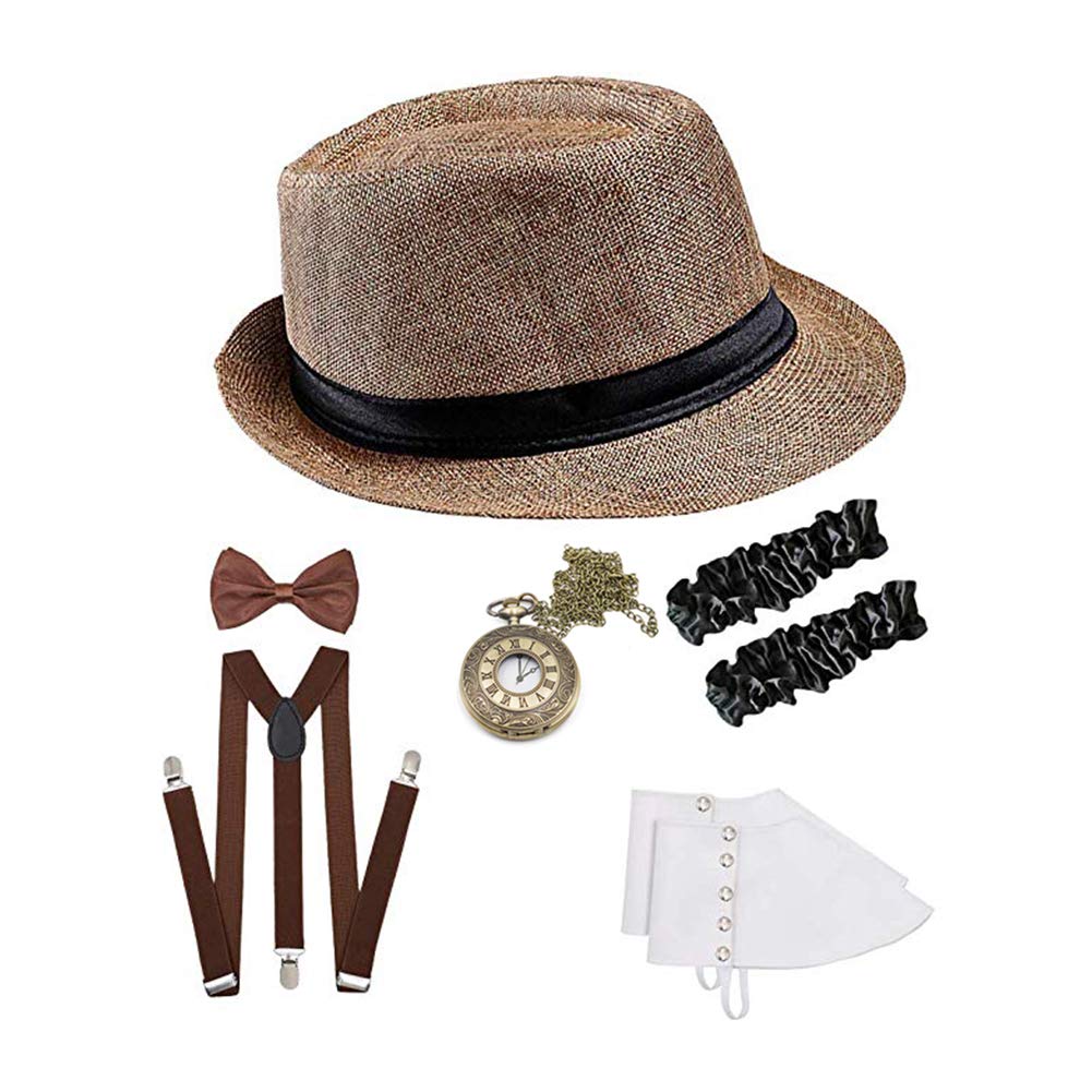 Buy ICEVOG Mens Roarinng 1920s Great Gatsby Accessories Set Retro
