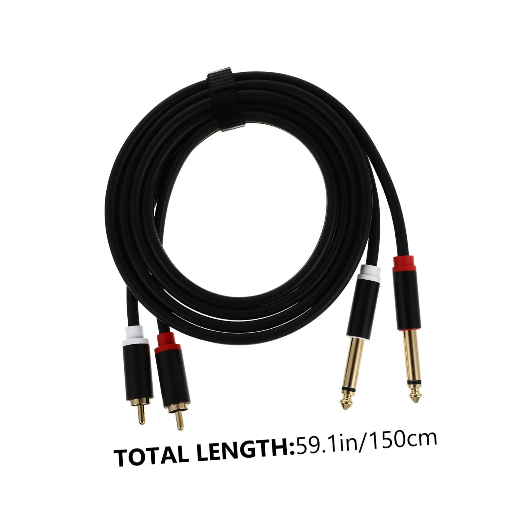 Happyyami Craftsmanship 2pcs Audio Cables .35mm Male to XLR Male Black for Power Amplifiers and Mixers