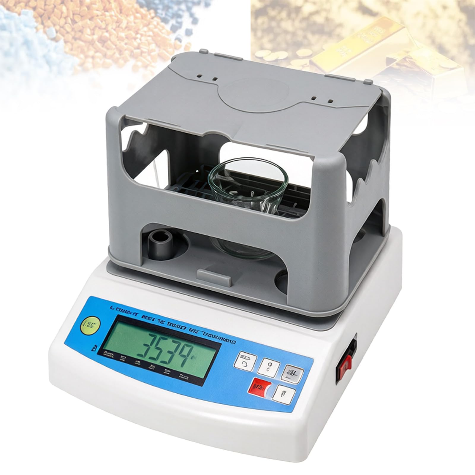 Analyseur De Pureté De l'or, DensimèTre pour MéTaux PréCieux, Machine De Test, PréCision 0,001 G/Cm³, pour MéTaux, Diamants, Caoutchouc, Plastiques Et CéRamiques N6002E