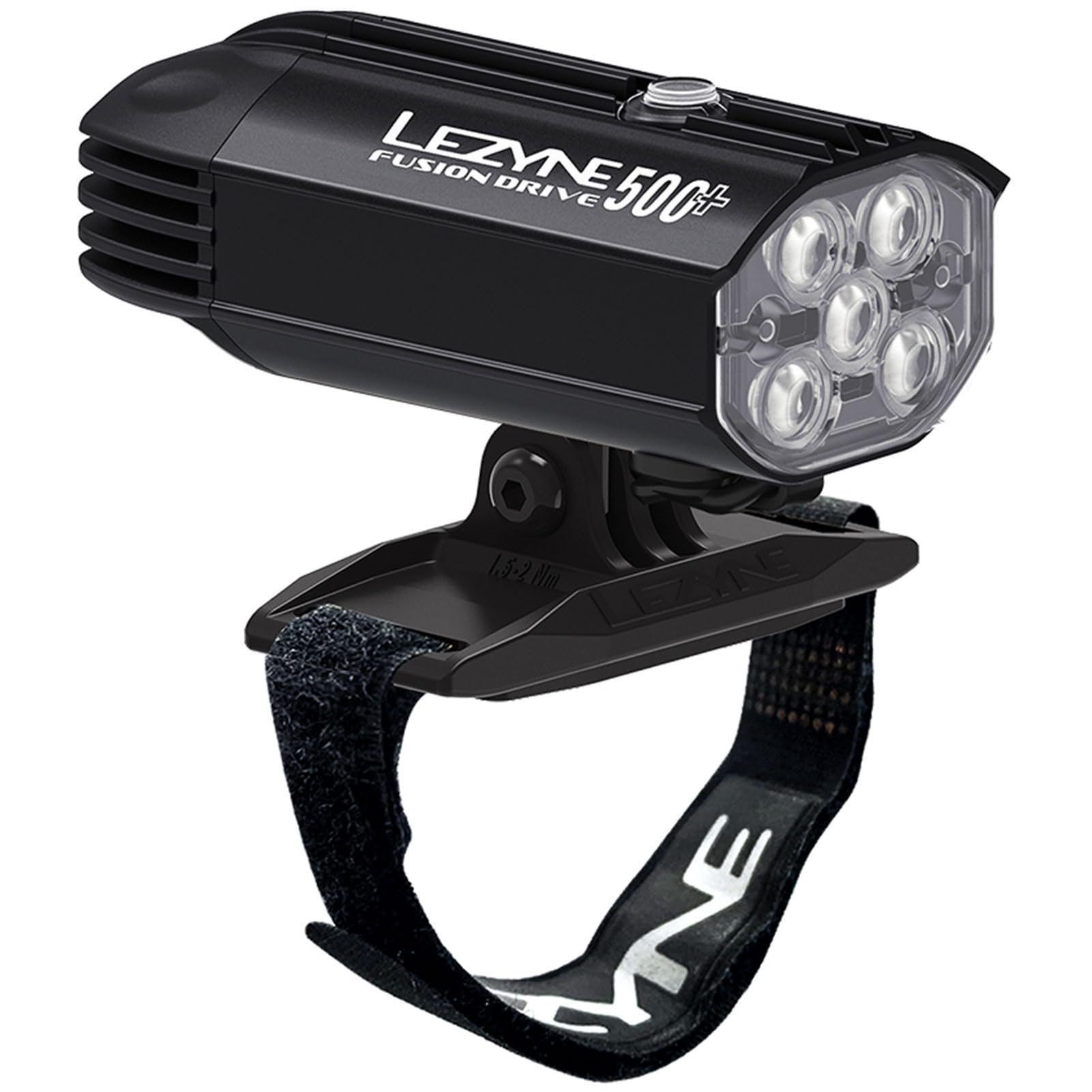 Helmet Fusion Drive 500+ Lumens Bike Light | CNC Aluminum Body, Universal Action Camera-S…