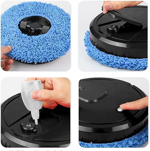 Miniatura 6 de PanDair - Robot aspirador inteligente, robot de barrido inteligente, recargable por USB, máquina trapeadora en seco y húmedo, completamente