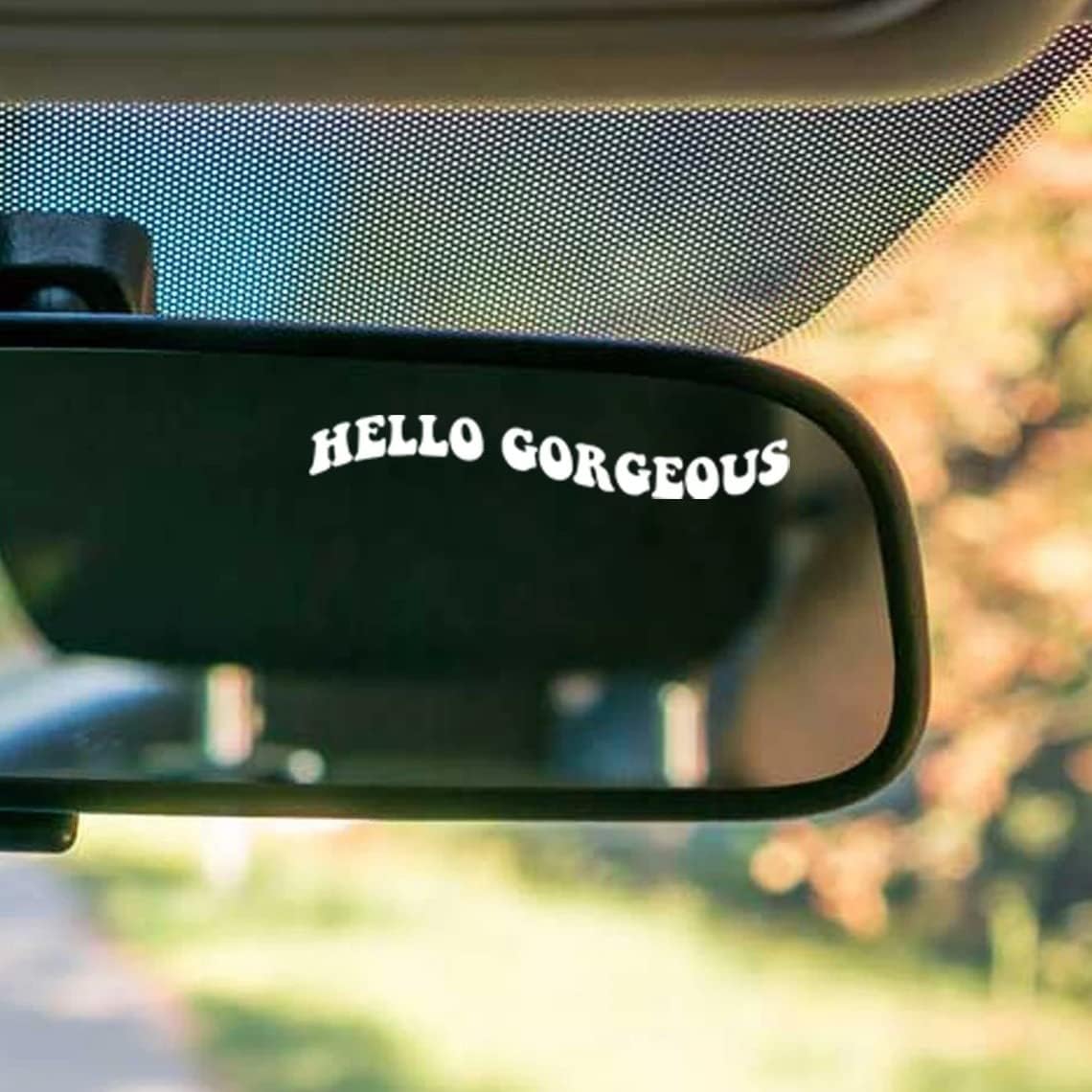 Car Mirror Decal, You Look Good Car Mirror Sticker, Rear View Mirror Decal, Car