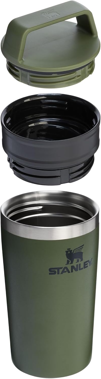 Stanley Cafe To-Go Travel Mug Termos Bardak, Haki (Dried Pine), 0.35 Litre