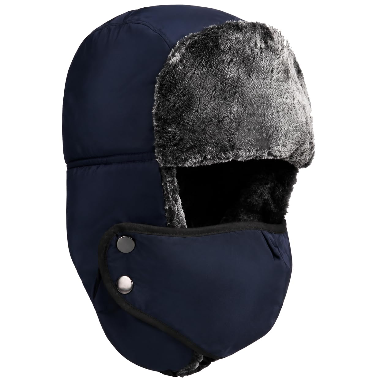 冬の定番✨ Ushanka Hat Touca Ushanka Azul Máscara Gorro Chaves Russa Aviador Frio Lã