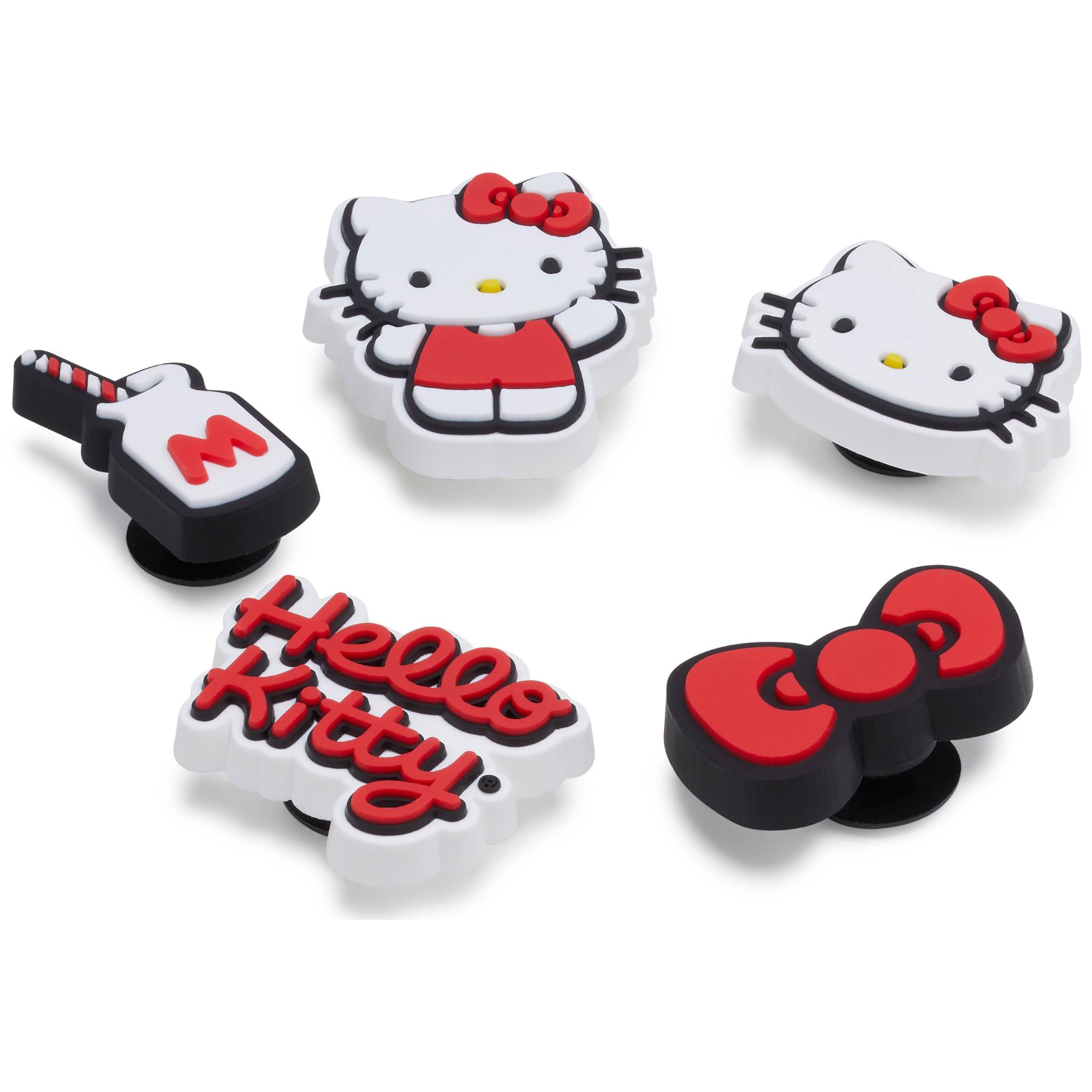 Crocs Jibbitz Shoe Charm 5-pack | Personalize With Jibbitz for Crocs - Ciondolo per scarpe Unisex, Hello Kitty,