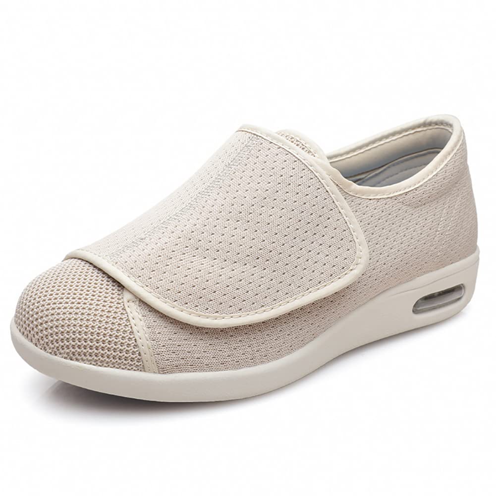 Zapatos diabéticos para mujer, zapatos de malla transpirable para caminar para ancianos hinchados, edema diabético, pies hinchados, pies hinchados, pies hinchados