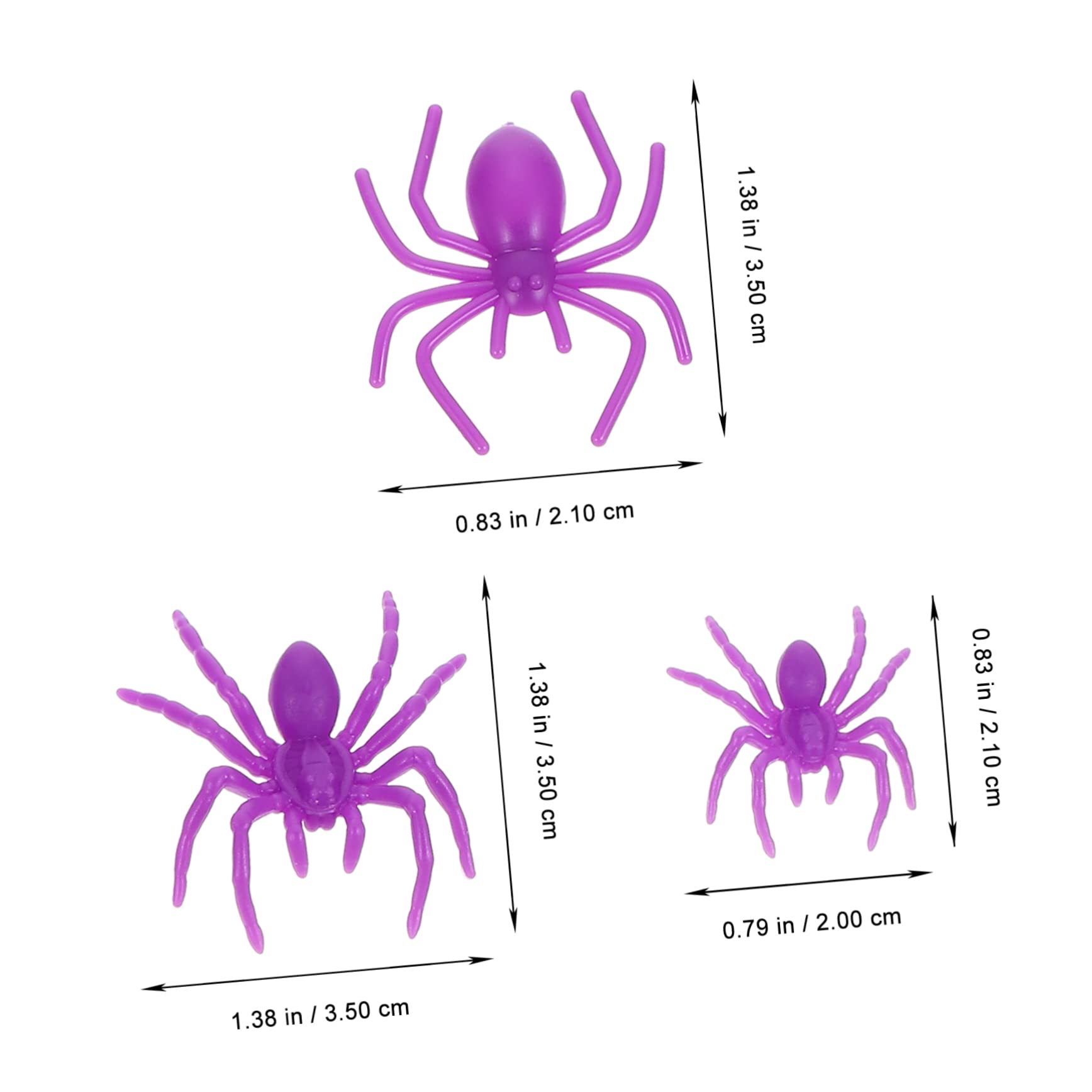 Alasum 1000pezzi Mini Spiders Realistici Giocattoli Insetti Per Scherzi Halloween e Decorazioni Accessori Per Horror e Prank Props