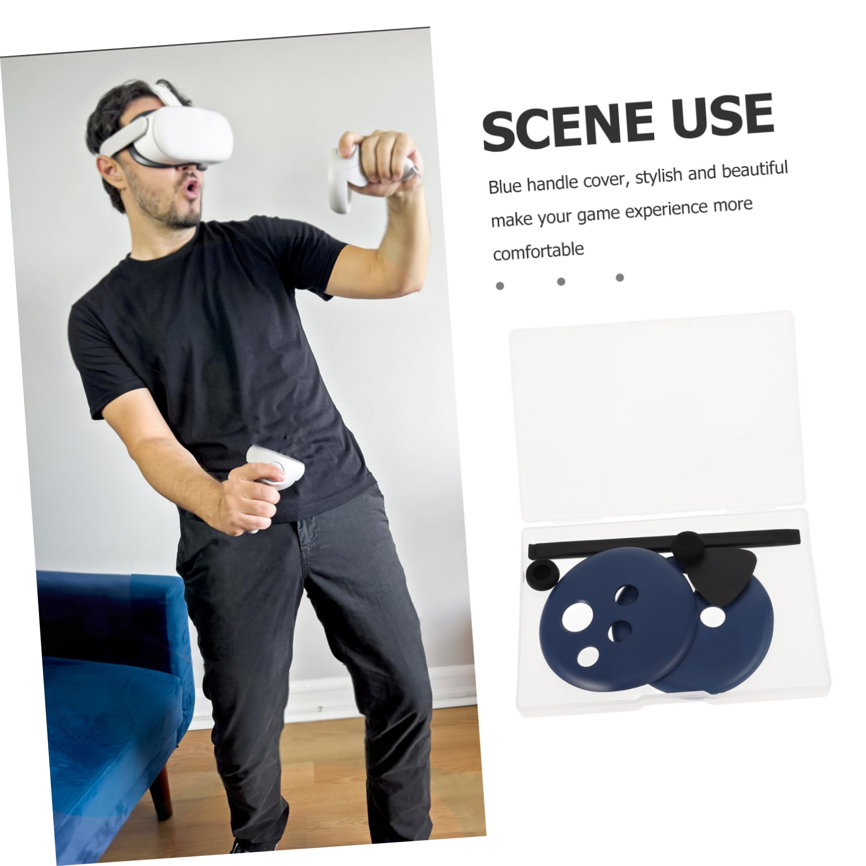 jojofuny 5sätze Gaming Controller Cover Für Ergonomische Handgriffabdeckung Schützende Hülle Einfache Installation Stilvolles Design Perfekter Ersatz Für Vr-Controller