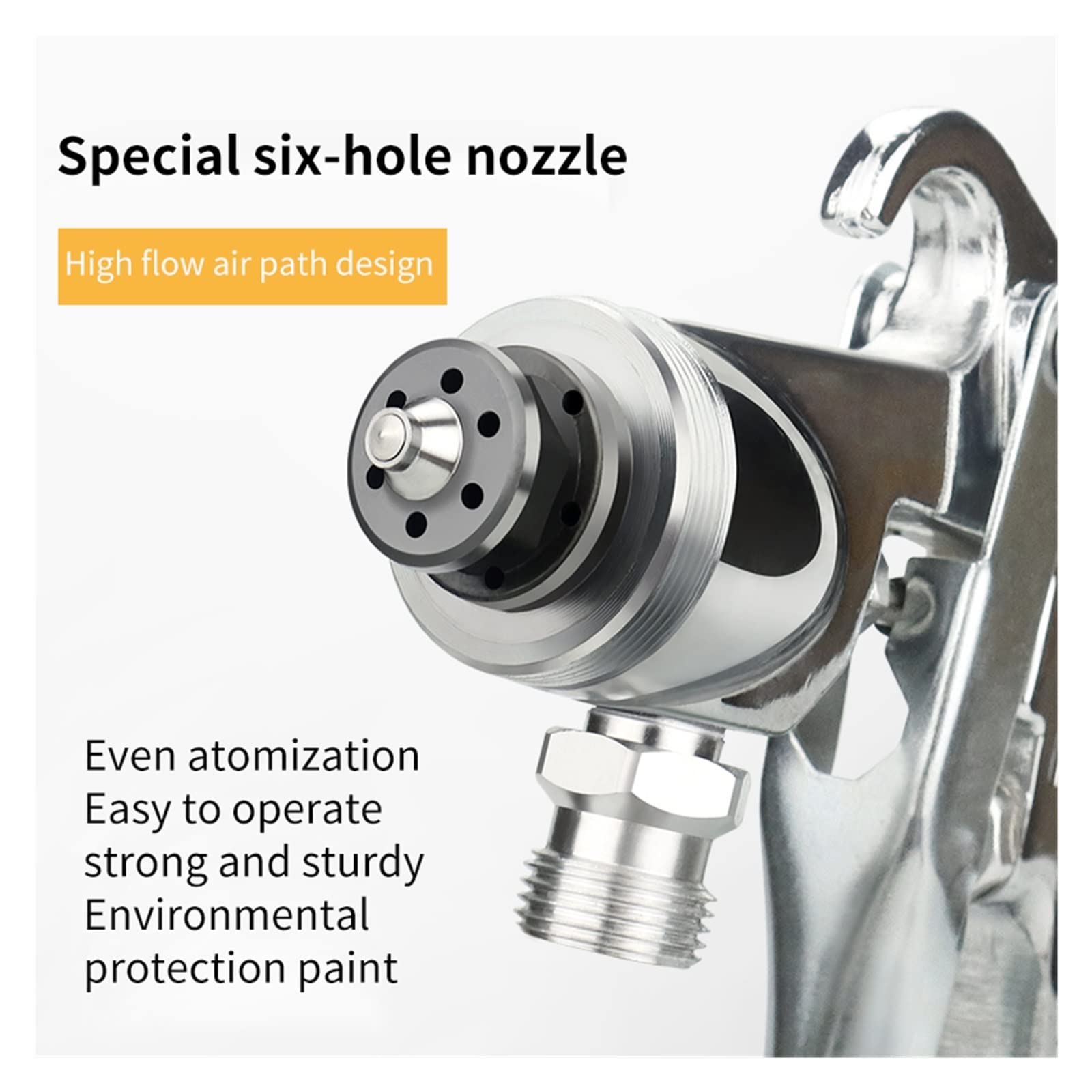 Pistola per idropulitrice, Pistola A Spruzzo 2.0 2.5 3.0 3.5 4.0mm Pistola A Spruzzo Ad Aria Professionale HVLP Spruzzatore Di Vernice Strumento Di Verniciatura For Mobili For Auto per il giardino, l'