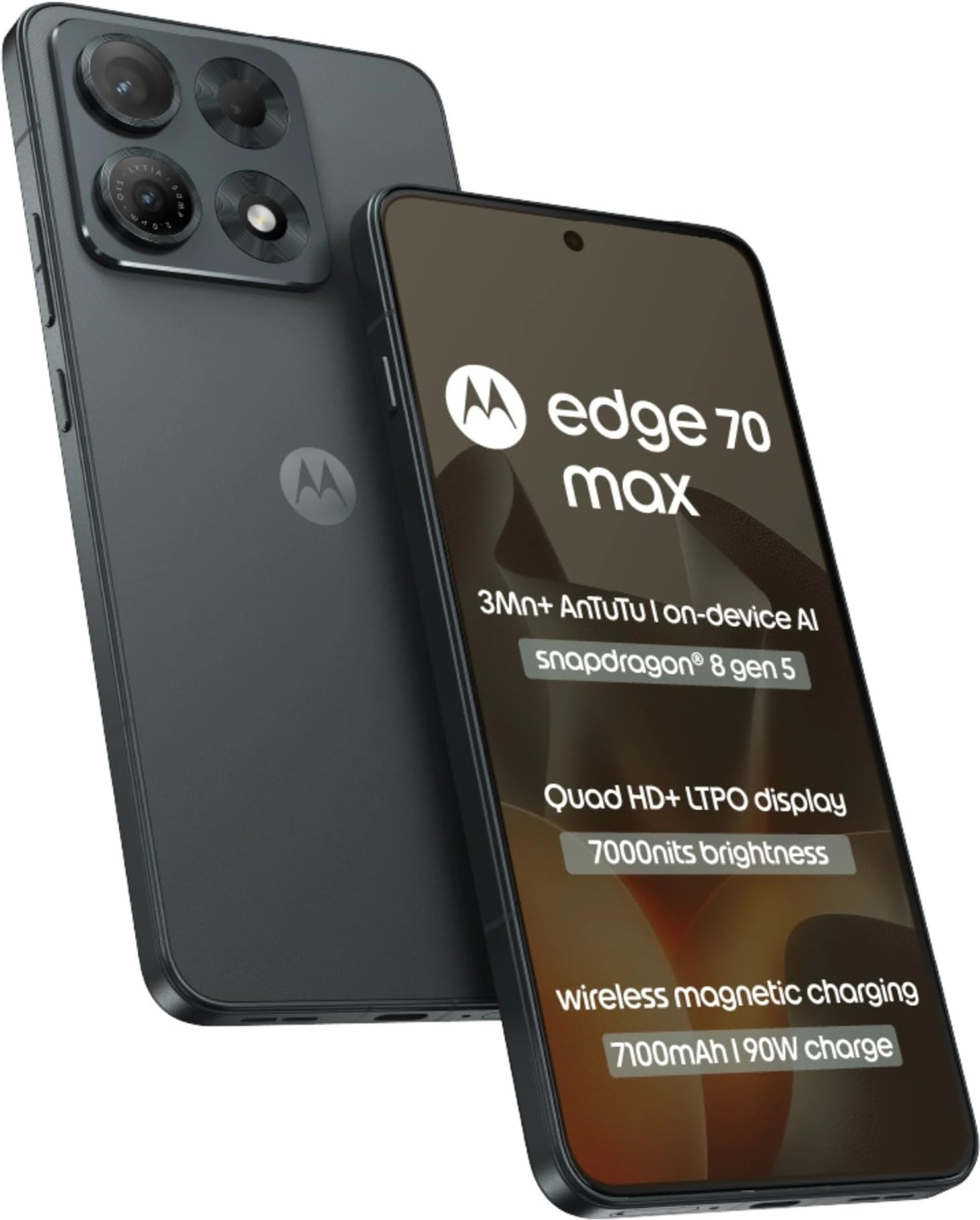 Motorola Edge 70 Max 5G (Pantone Dark Shadow, 12GB RAM, 256GB Storage) | 6.8 Inch HD+ pOLED Display | Snapdragon 8 Gen 5 Processor | 50MP OIS AI Dual Rear Camera + 8MP Ultra-Wide | 7100mAh Battery-image-33
