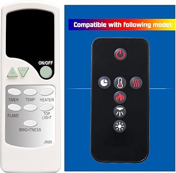 Replacement Remote Control for Napoleon Electric Fireplace W190-0151-SER NEFB42H-BS
