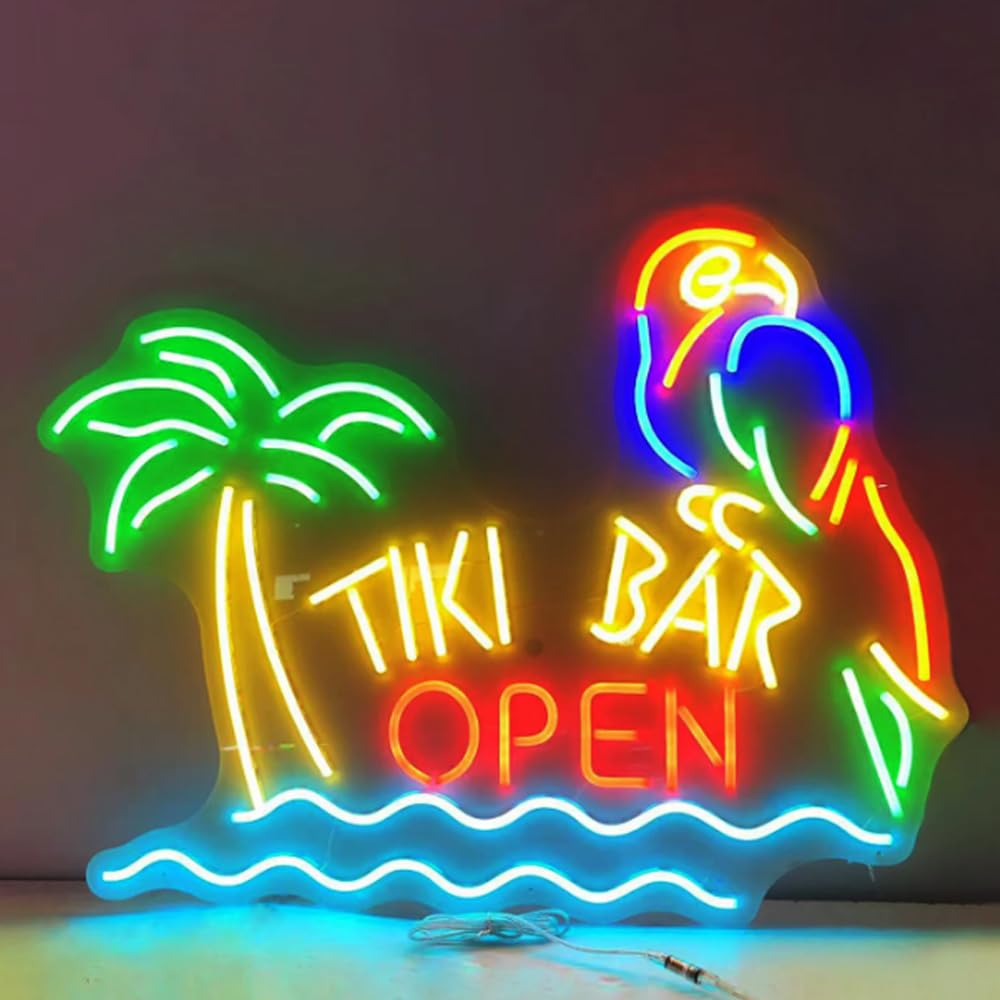 LED signe barre enseignes au néon boissons lumières LED Tiki Bar mur décoratif lampes de nuit décoration de fête lumière USB luminosité réglable