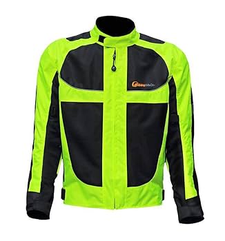 Amazon | 夏 バイクジャケット 3XL 夜間蛍光反射ライダース