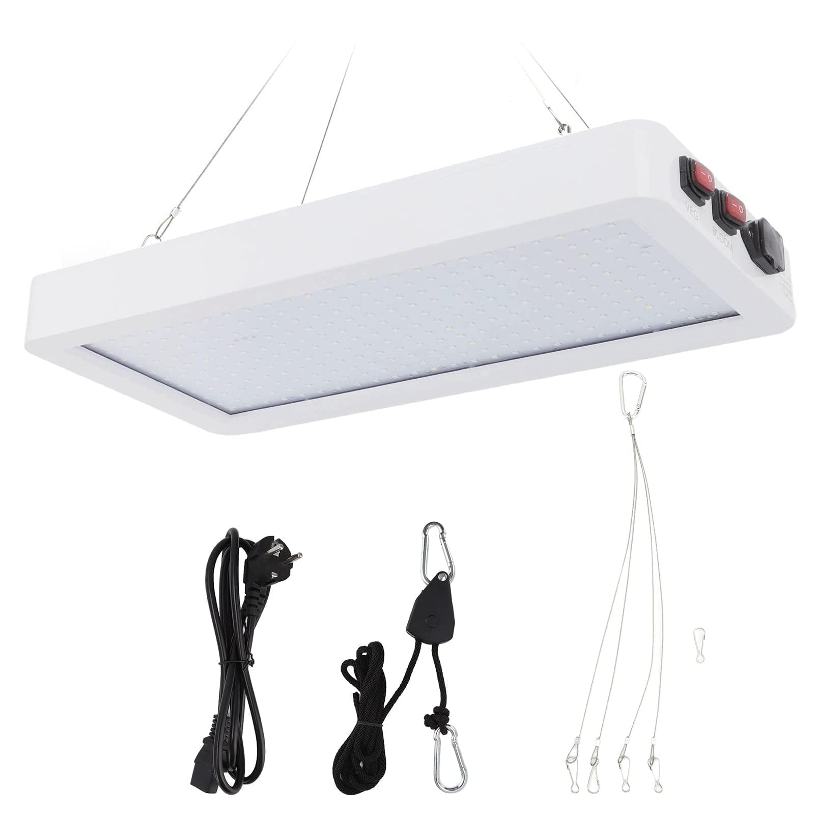 2000W Grow Light LED Grow Light L¨¢mparas de Cultivo de Plantas Regulables L¨¢mpara de Cultivo Regulable de Espectro Completo para Inicio de Semillas Pl¨¢ntulas Verduras (Enchufe de