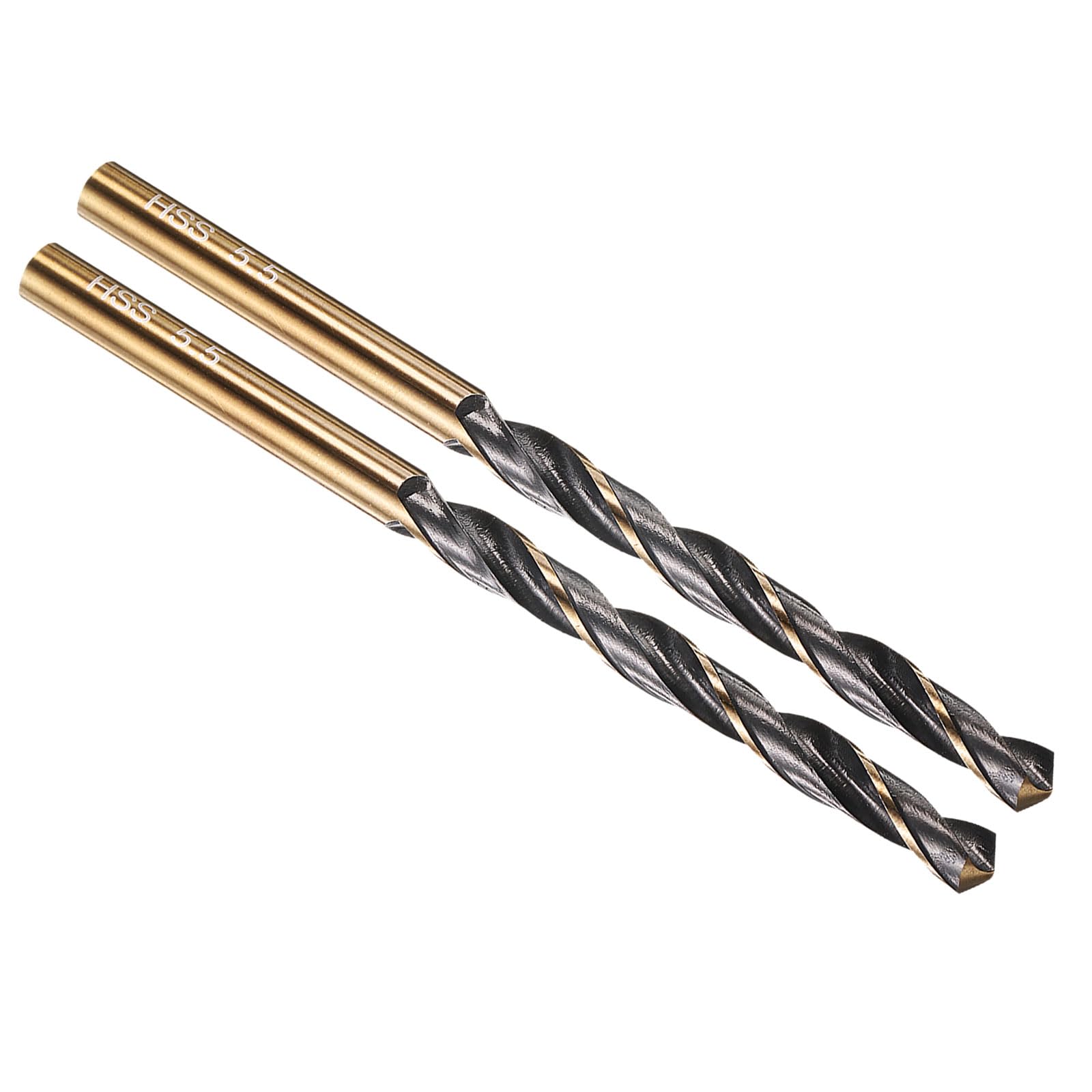 PATIKIL 5.5mm Drill Bit M2 High-Speed Steel 135ยฐ2 Pack