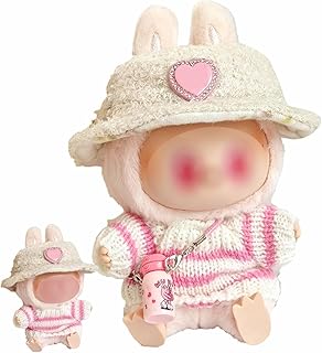 Xiujuers Ropa de Peluche de 17 cm para Labu, Ropa de Muñeca de 17 cm para muñecas Labu