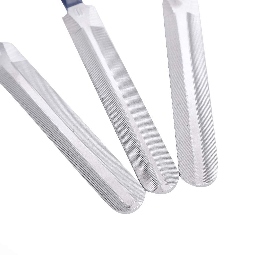 Eujgoov 3PCS Juego De Lima De Tuerca De Guitarra Lima De Ranura De Tuerca De Doble Filo Para Herramientas De Guitarra Eléctrica Herramientas De Luthier Para Bajo Mandolina Ukelele De Banjo