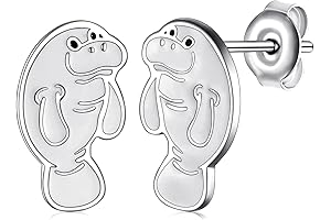 Finely Crafted Manatee Sterling Silver Ornaments