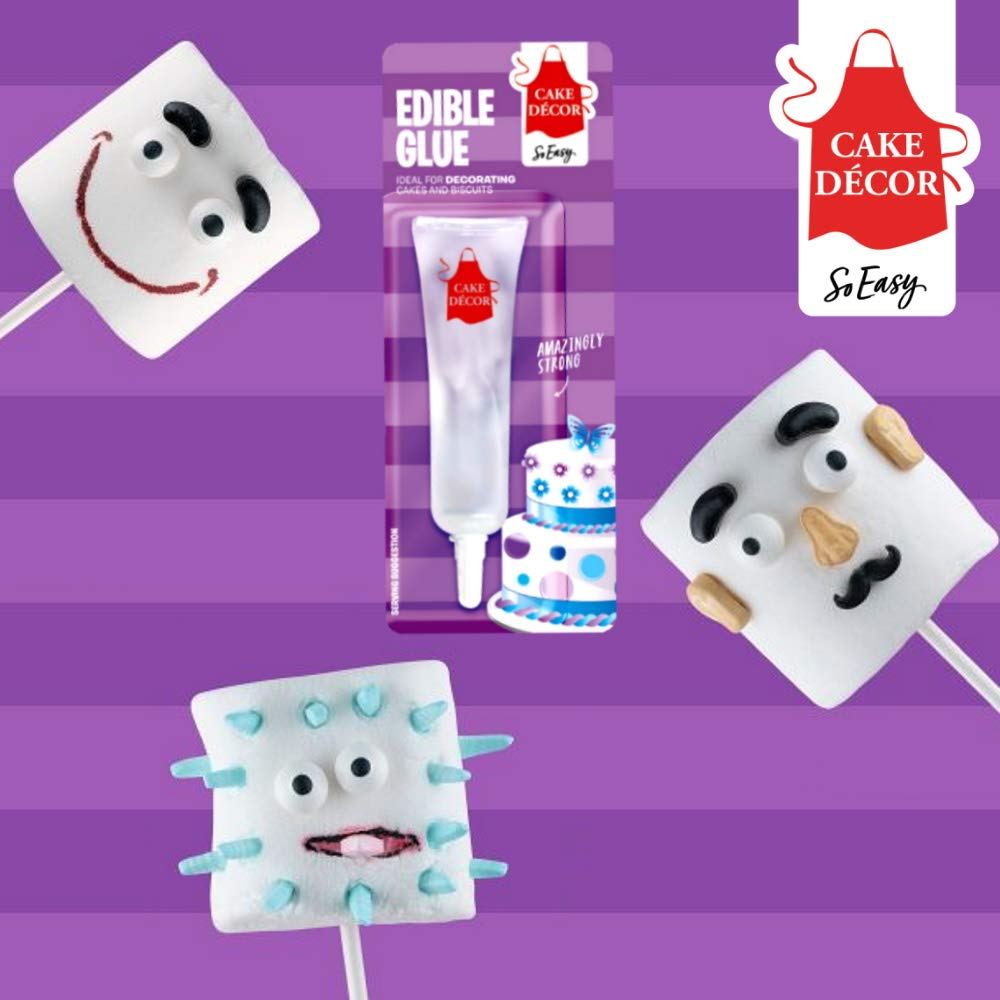 Cake Face Decorating Kit with Edible Eyes, Crazy Faces, Edible Ink Pens & Edible Glue Kids Fun