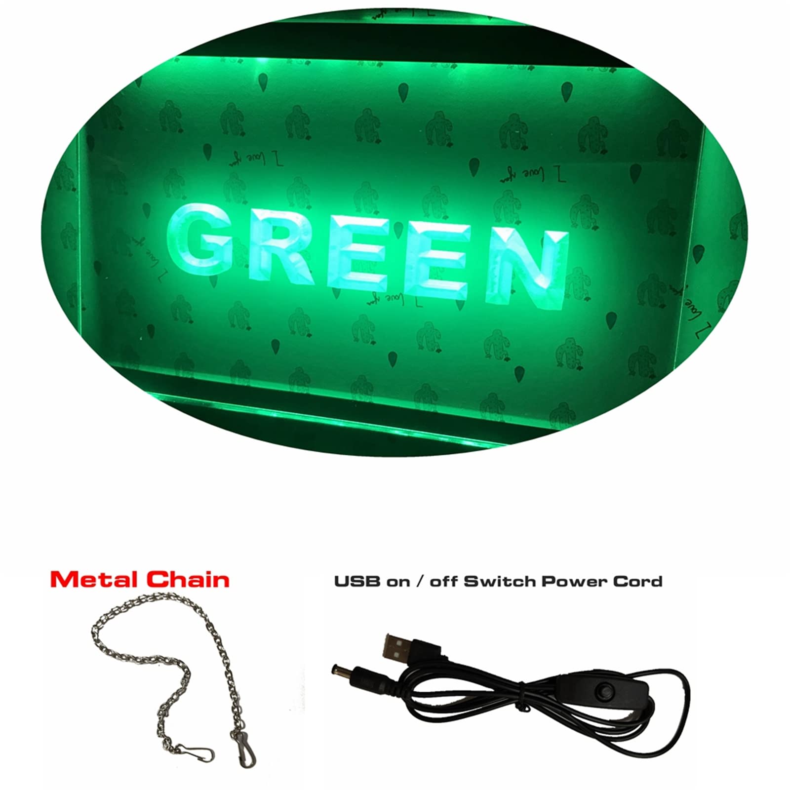 Enseigne au non e-cigarette personnalise, nons de dcor de magasin de  vape USB LED veilleuses avec interrupteur, enseigne lumineuse suspendue au  mur,Vert,30x40cm : Amazon.fr: Autres
