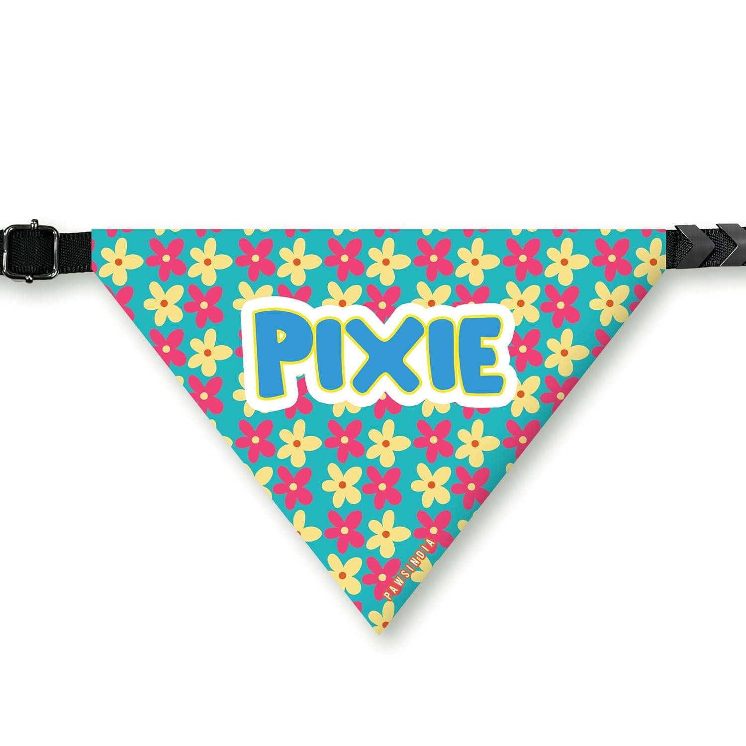 PawsIndia Dog Bandana with Collar Small Medium Large Dogs & Cats 100% Adjustable with Buckle Stretchable Fabric Flower-2 (B0CSW5SD8T) Amazon Price History, Amazon Price Tracker