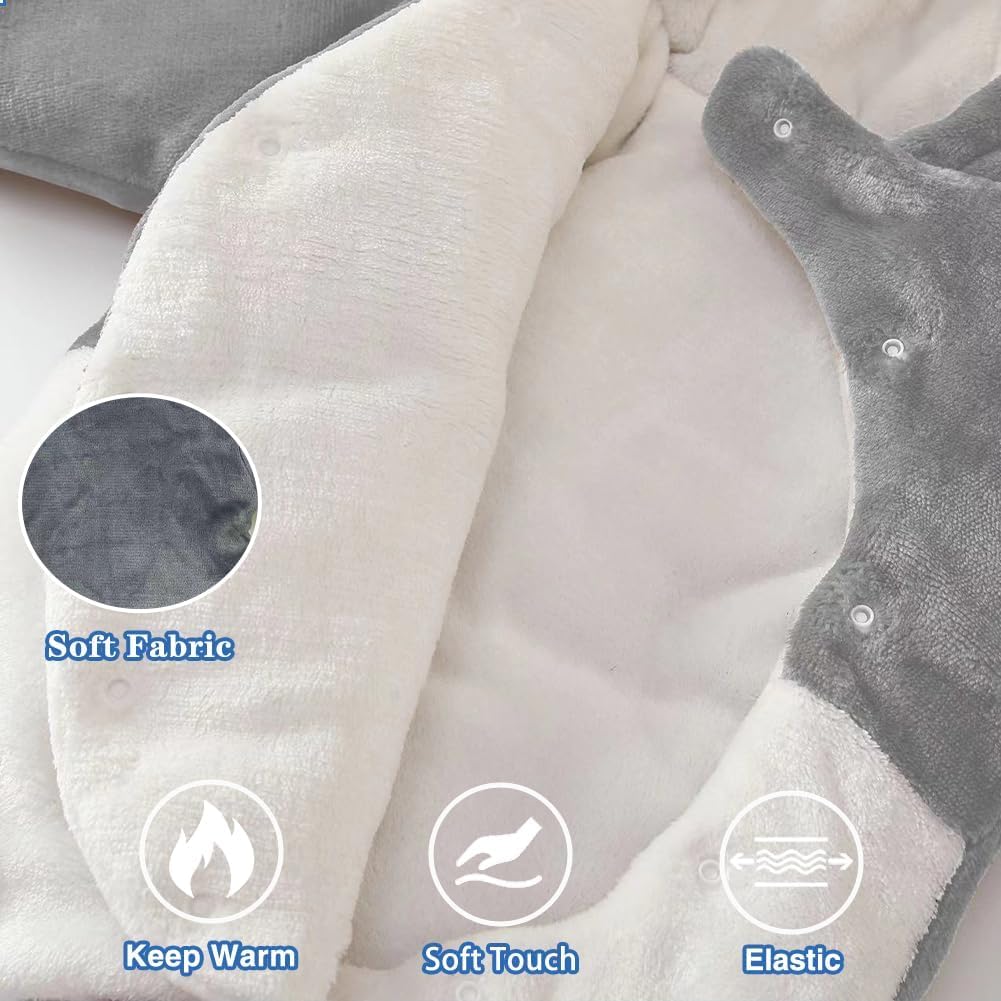 Bambino Inverno Snowsuit Orso Pagliaccetto Caldo con Cappuccio Tuta Onesie Neonato Cappotto Outwear per Ragazzo Ragazza