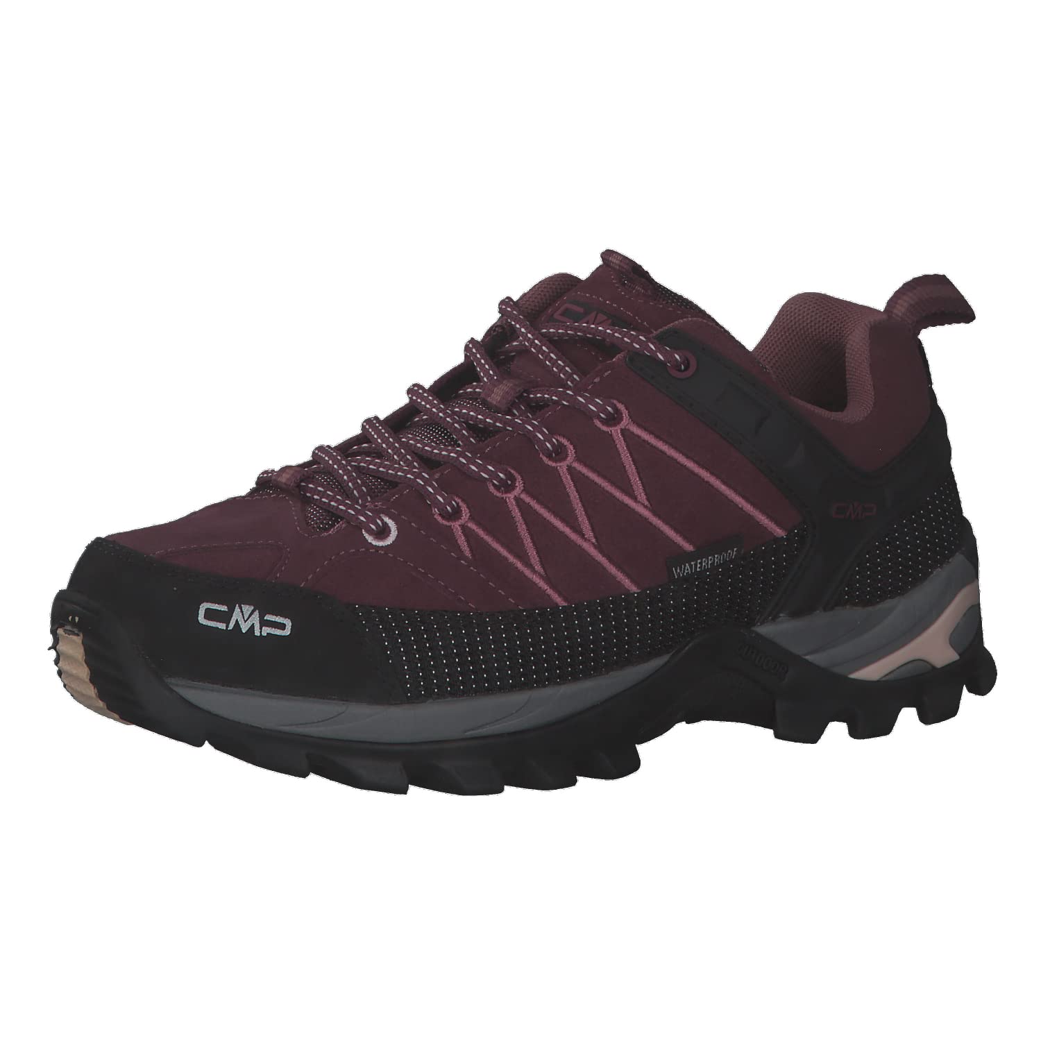 CMP Rigel Low Wmn Trekking Shoes WP, Zapatillas de Deporte Mujer, Ciruela, 39 EU
