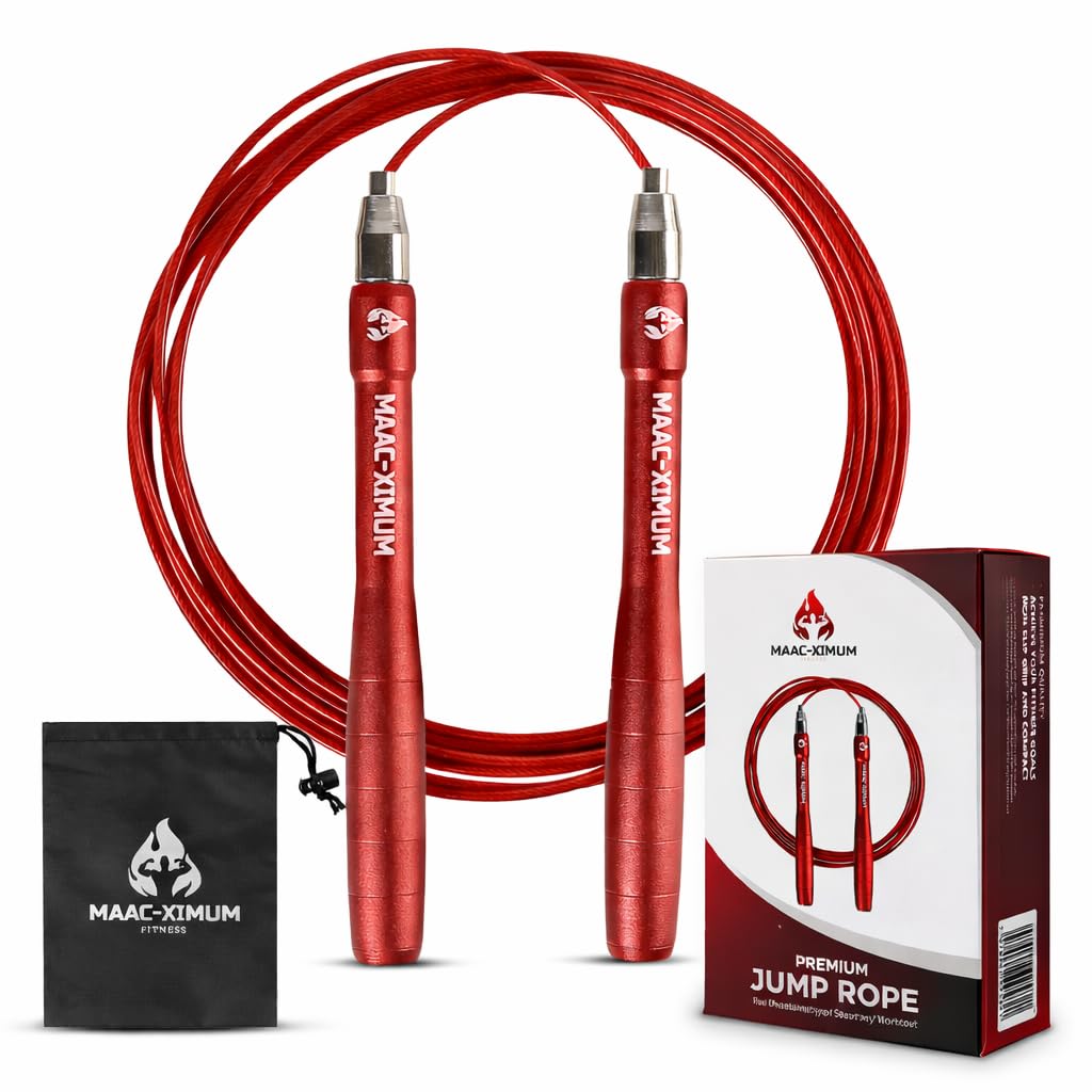 Cuerda de saltar de alta calidad, ligera, autobloqueante, ajustable para adultos, cuerda de saltar de velocidad, fitness, crossfit, boxeo, artes marciales mixtas