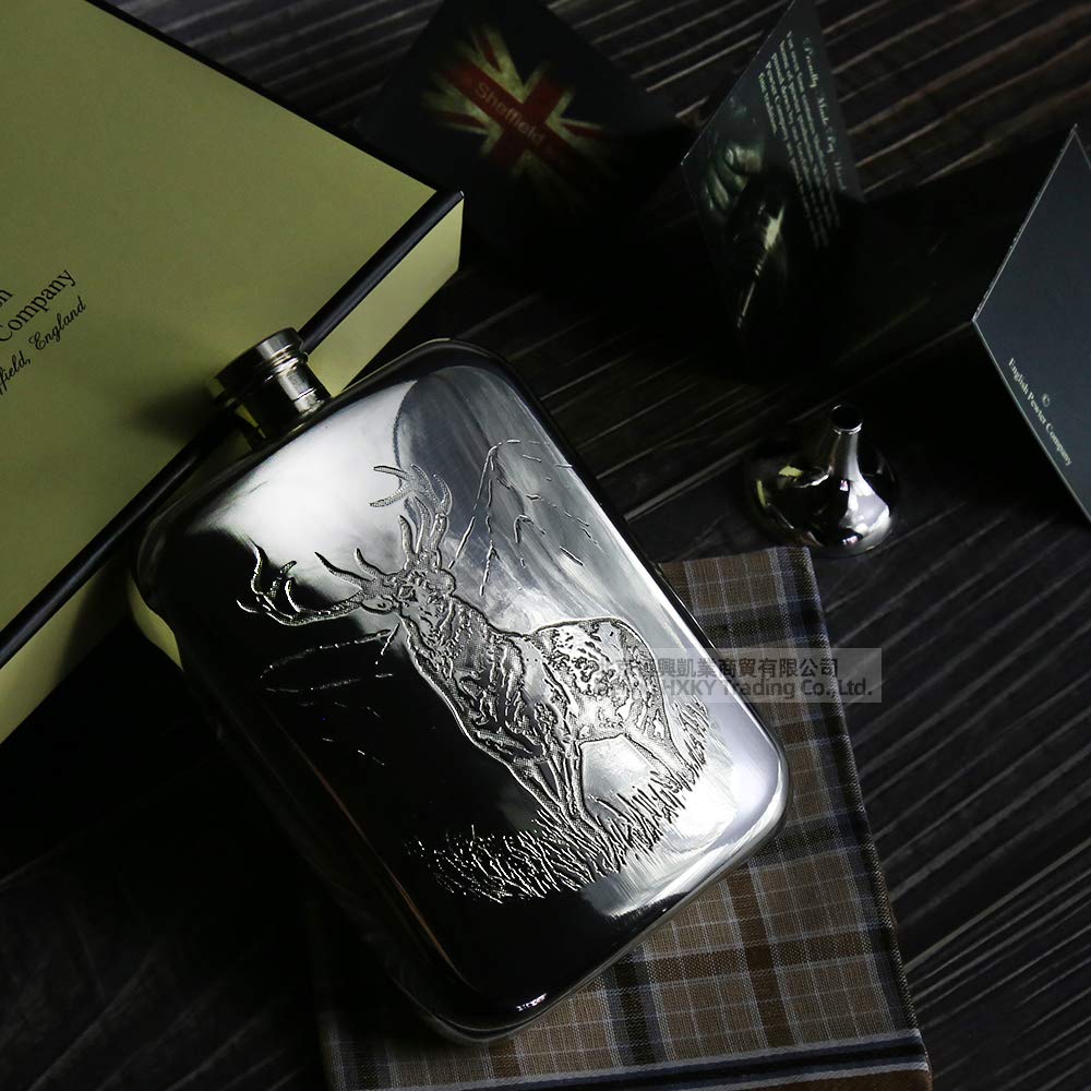 Amazon | English Pewter 携帯用 スキットル ウイスキー -TSF608-6.0oz