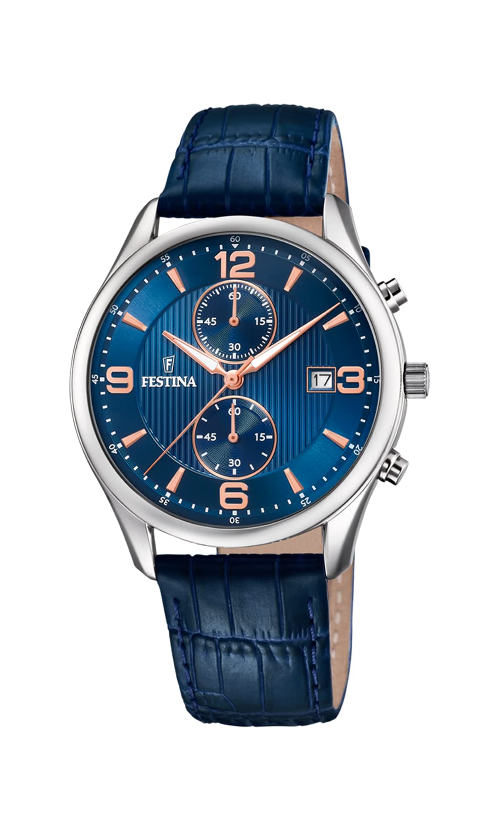 Festina Mens Chronograph Quartz Watch with Leather Strap F6855/6
