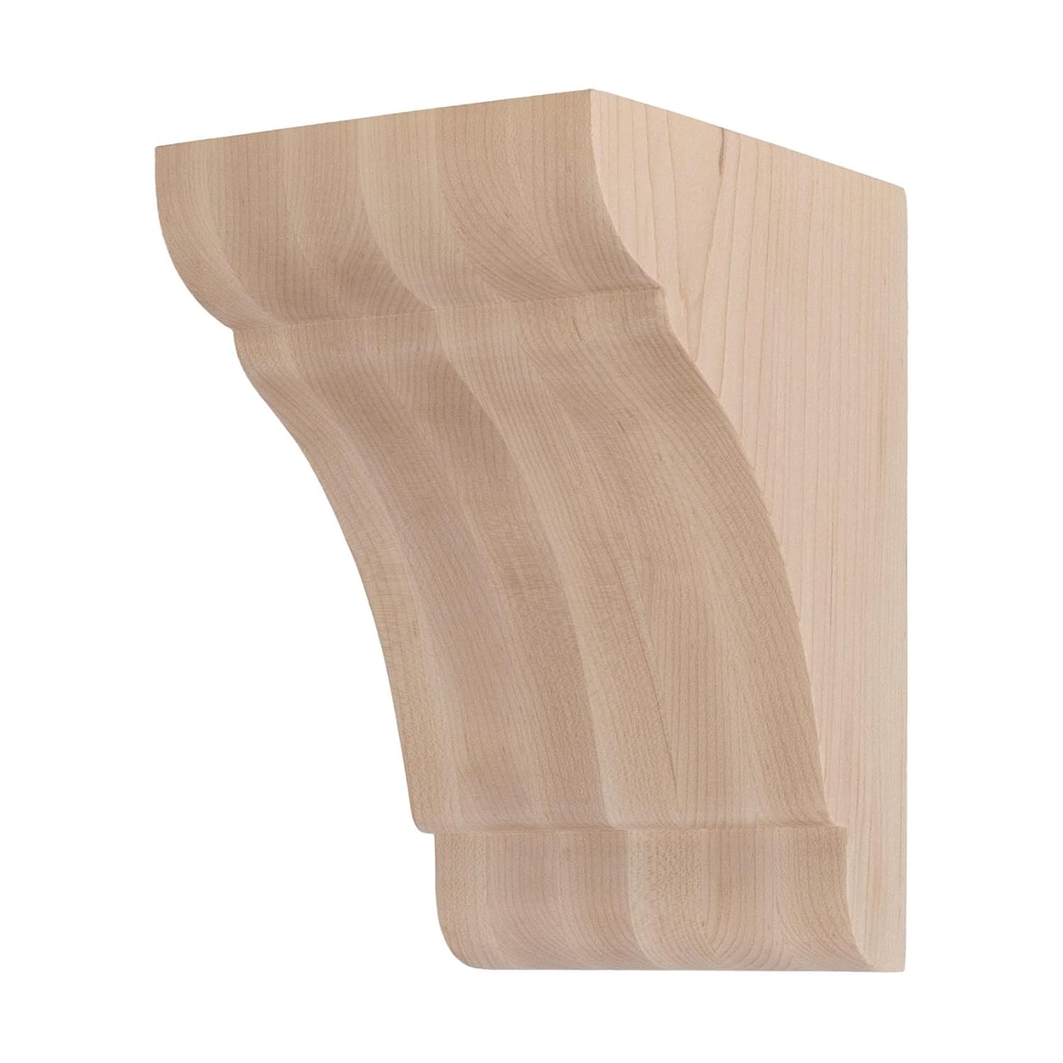 5" x 8" Unfinished Solid North American Hardwood Hard Maple Corbel RWC810 Series