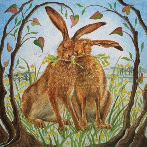 Wendy Andrews Happy Together 8x8" Ceramic Printed Tile