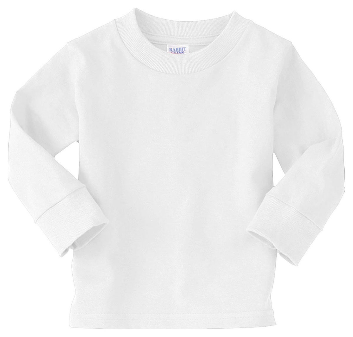 RABBIT SKINS 5.5 oz. Jersey Long-Sleeve T-Shirt (3311) White, 5-6