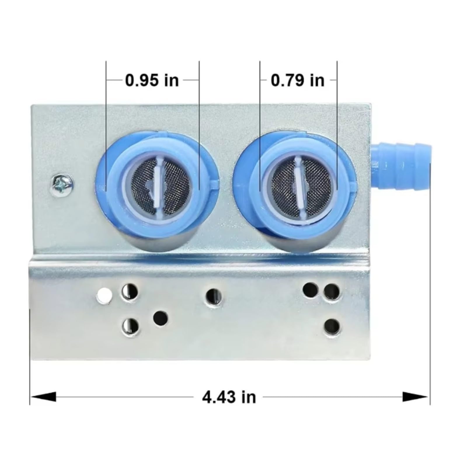 Electroválvula Para Kenmore Válvula De Entrada De Agua Lavadora 285805, 4,4 X 2,7 Pulgadas, Accesorios Para Electrodomésticos Válvula de Agua para Lavadora