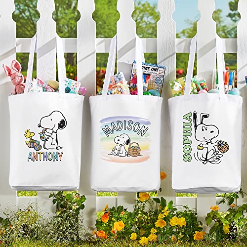 Let's Make Memories Personalized Tote Bags For Easter Treats - Egg Hunt Bags miniatura 2