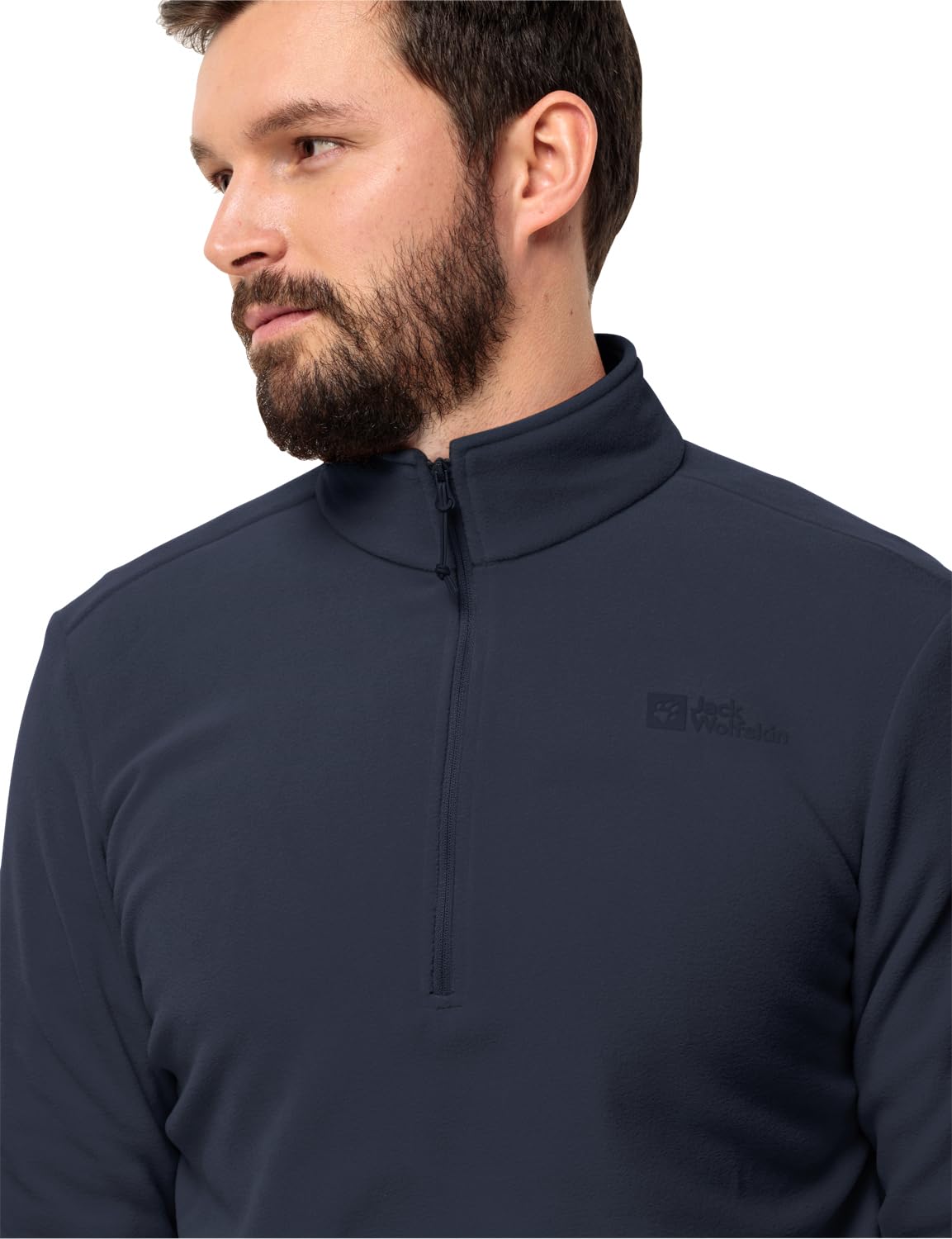 Jack Wolfskin Męski sweter Taunus Hz, niebieski (Night Blue), S