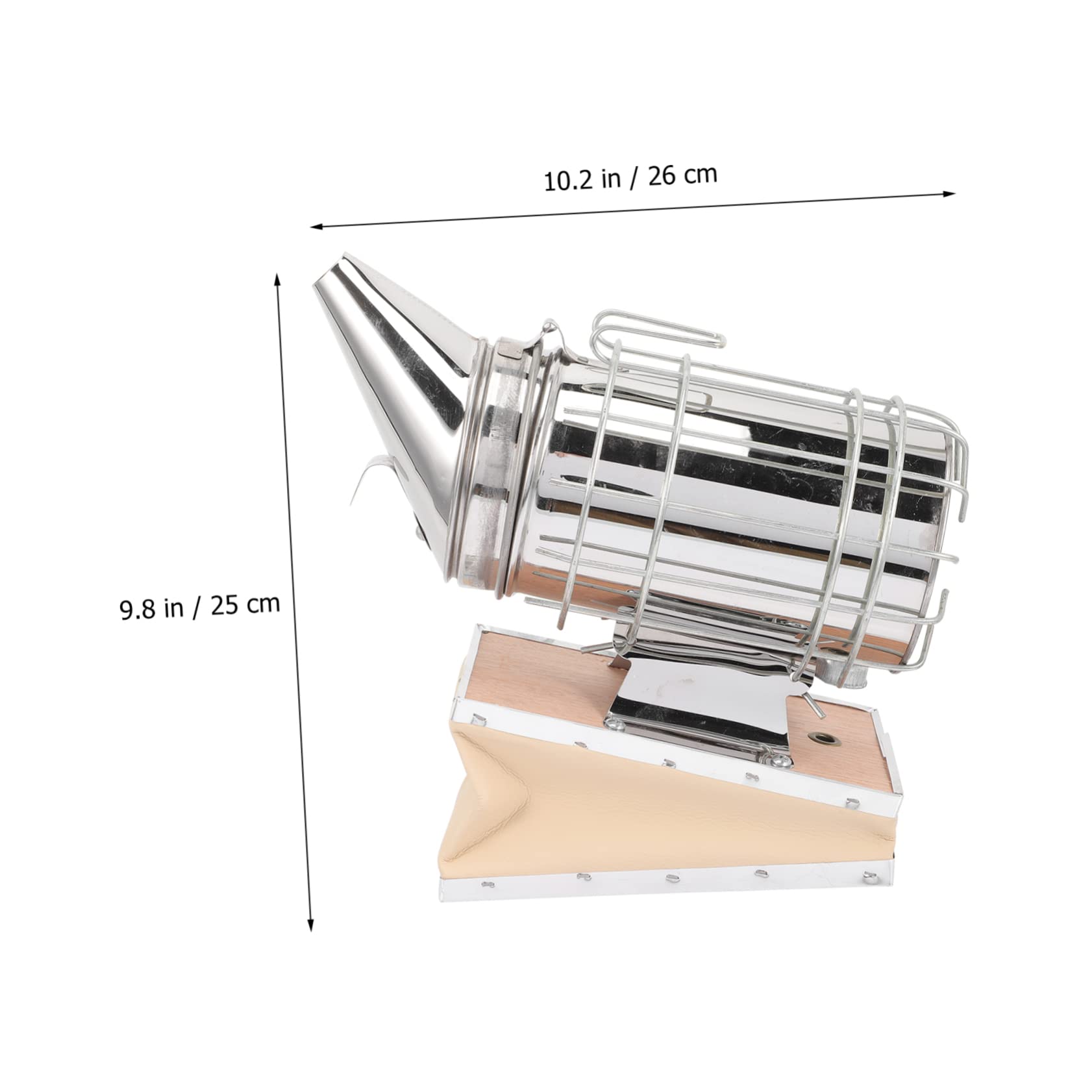 ibasenice Fumeur Abeilles Acier Inoxydable Portable Pour Apiculture Équipement Subjugueur De Fumée Sans Bavure Outil Sécurisé Pour Débutants Et Apiculteurs Professionnels