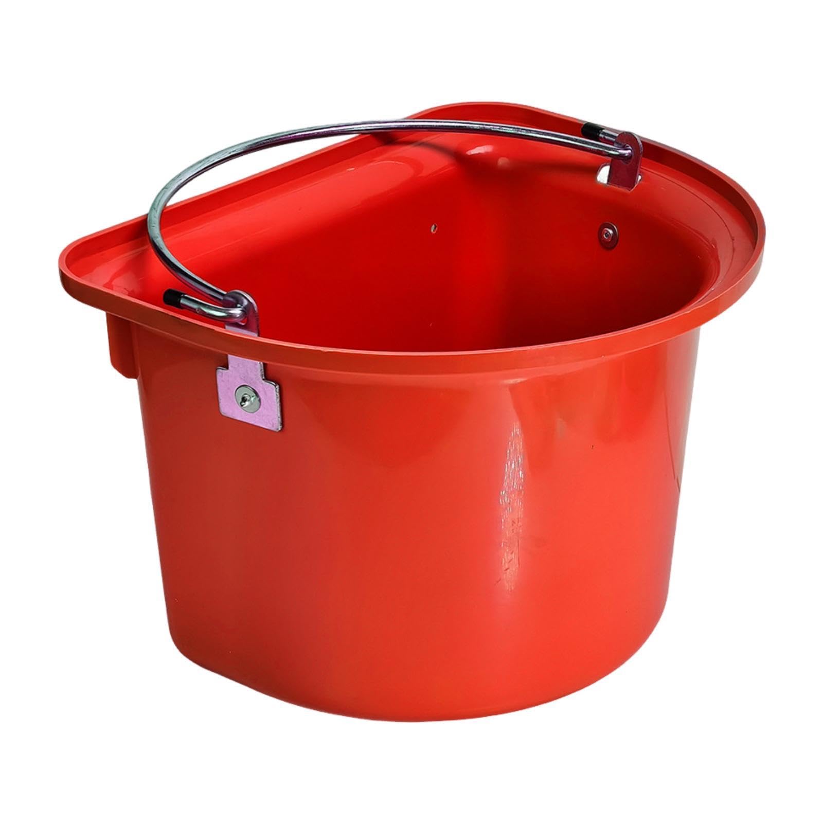Milageto Cubo de para Caballos Comedero para Caballos Que Ahorra Espacio Suministros de alimentación para Exteriores Comedero Resistente para Montar
