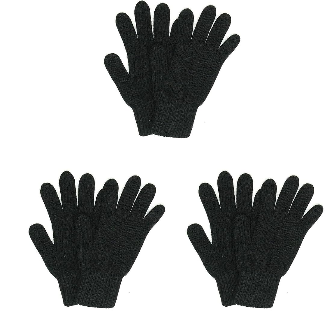 Acrylic Woolen Winter Gloves for Girls & Boys. men&women-image-35