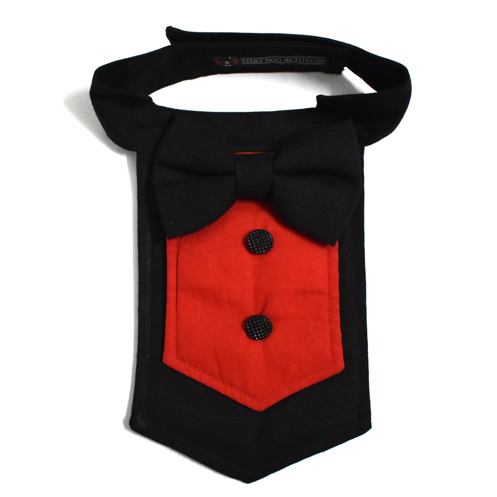That Dog in Tuxedo Tdit Party Dog Tuxedo Vest Dog Bandana (L) Amazon