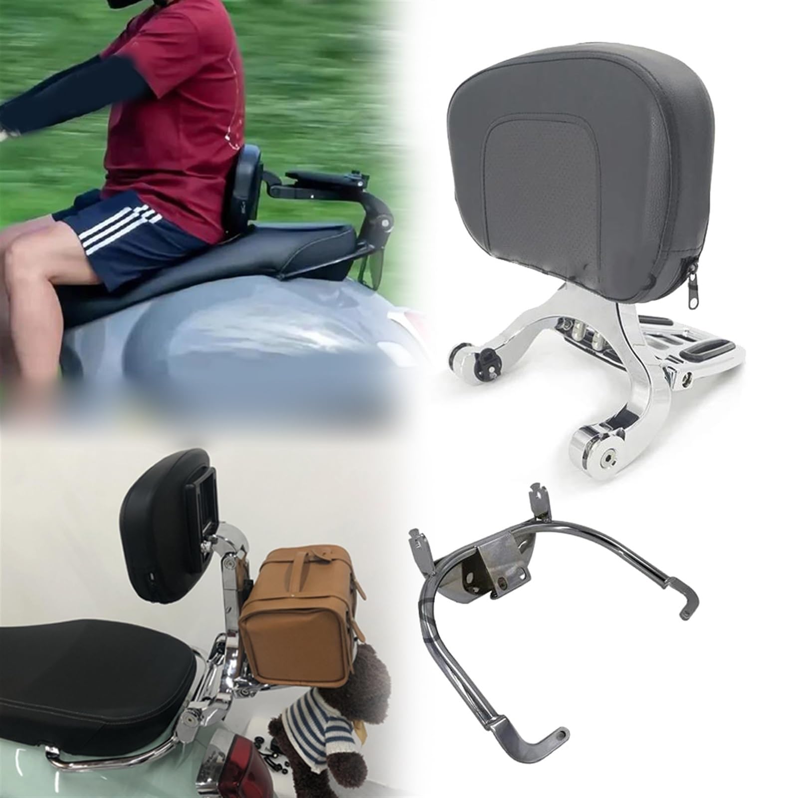 バイクのバックレスト フォース 350用 バイクアクセサリー