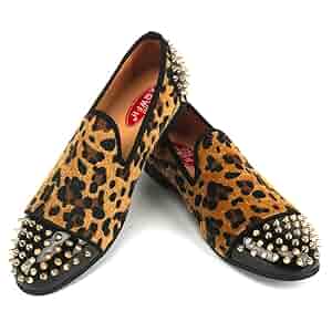 SpickandSpan 【CASTELLANO】leopard roafer Amazon.com | XQWFH Mens Leopard Loafers Leather Embroidery