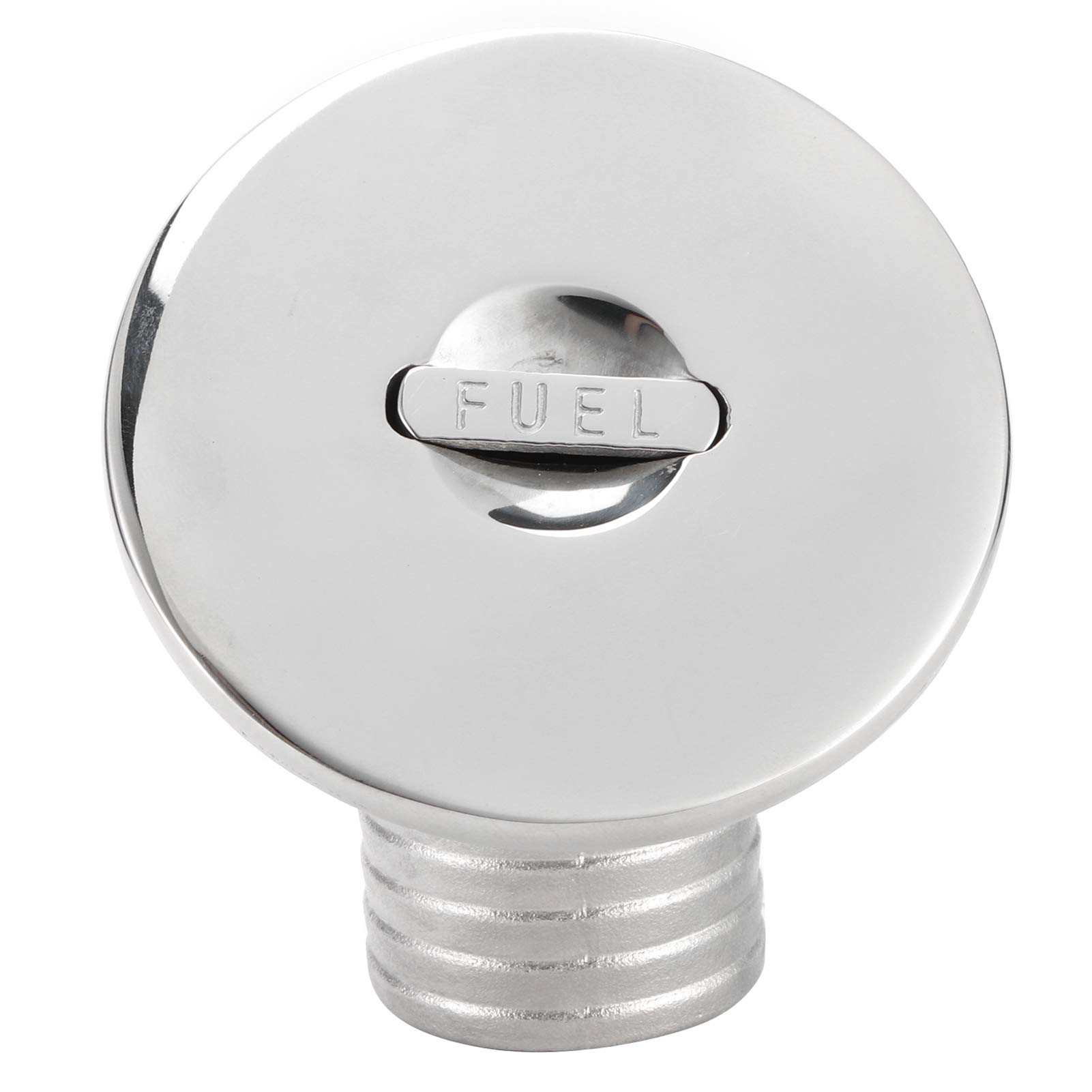Zjythocyber 60° Boat Water Deck Filler, Marine Fuel Tank Deck Fill Hardware, Stainless Steel Keyless Cap with Lift Tab, Deck Filler for Boats Yachts Caravans, Easy to Insta
