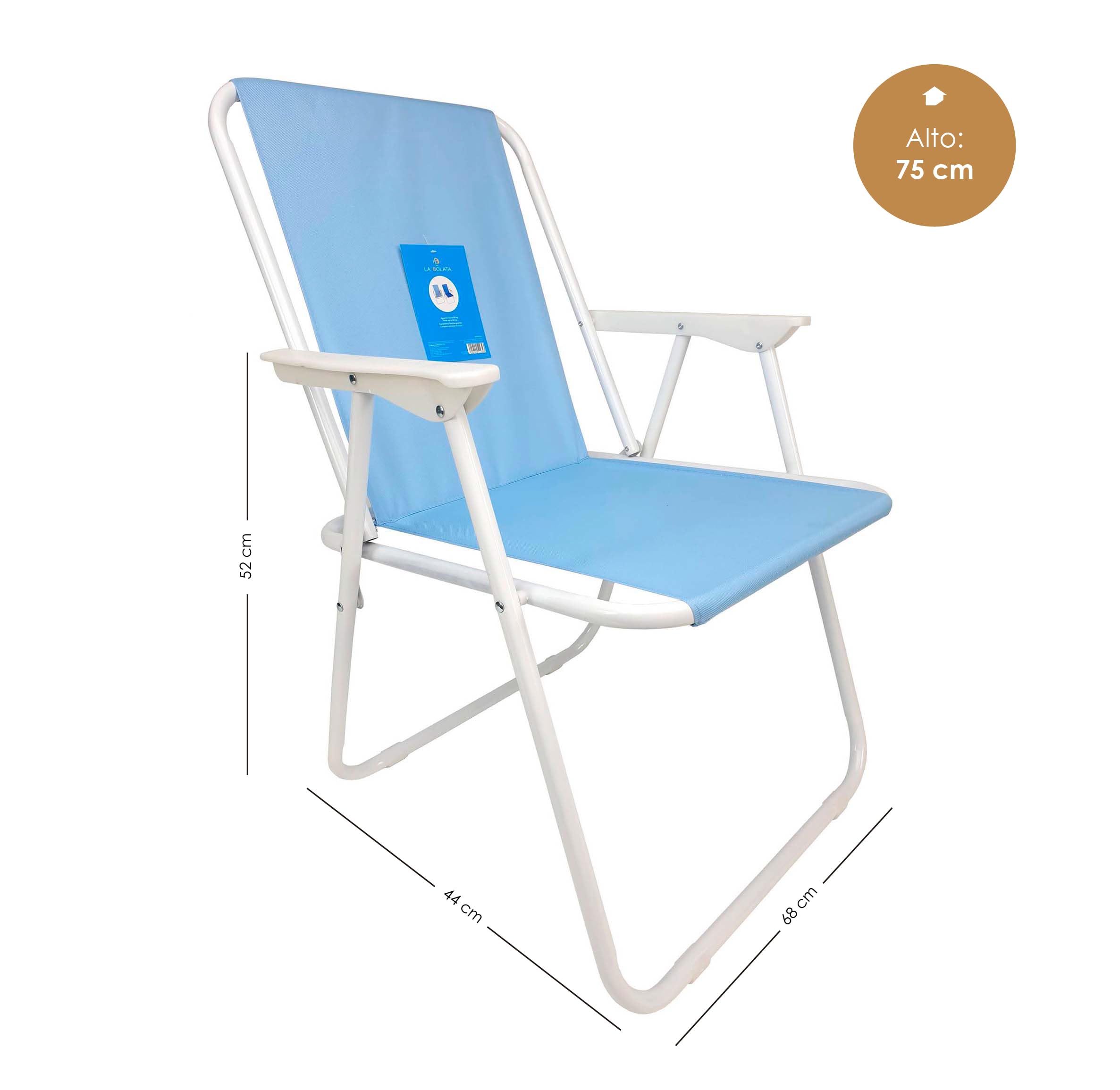 THE SECRET HOME - Pack de Dos Sillas de Playa Plegables - Ideal para Playa y Piscina