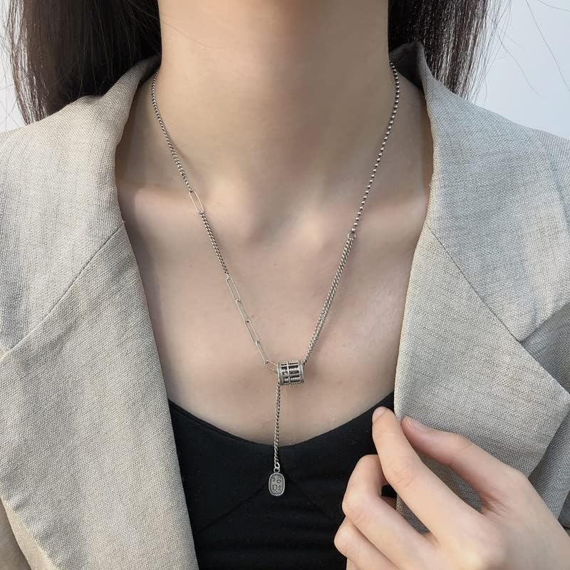 NONNYL S925 Necklace Gift for Women Wife, Womens Pendant Jewelry Wedding Anniversary, Sterling Silver Girlfriend Birthday Gifts for Her, Pendants Necklaces for Christmas Mom Gifts