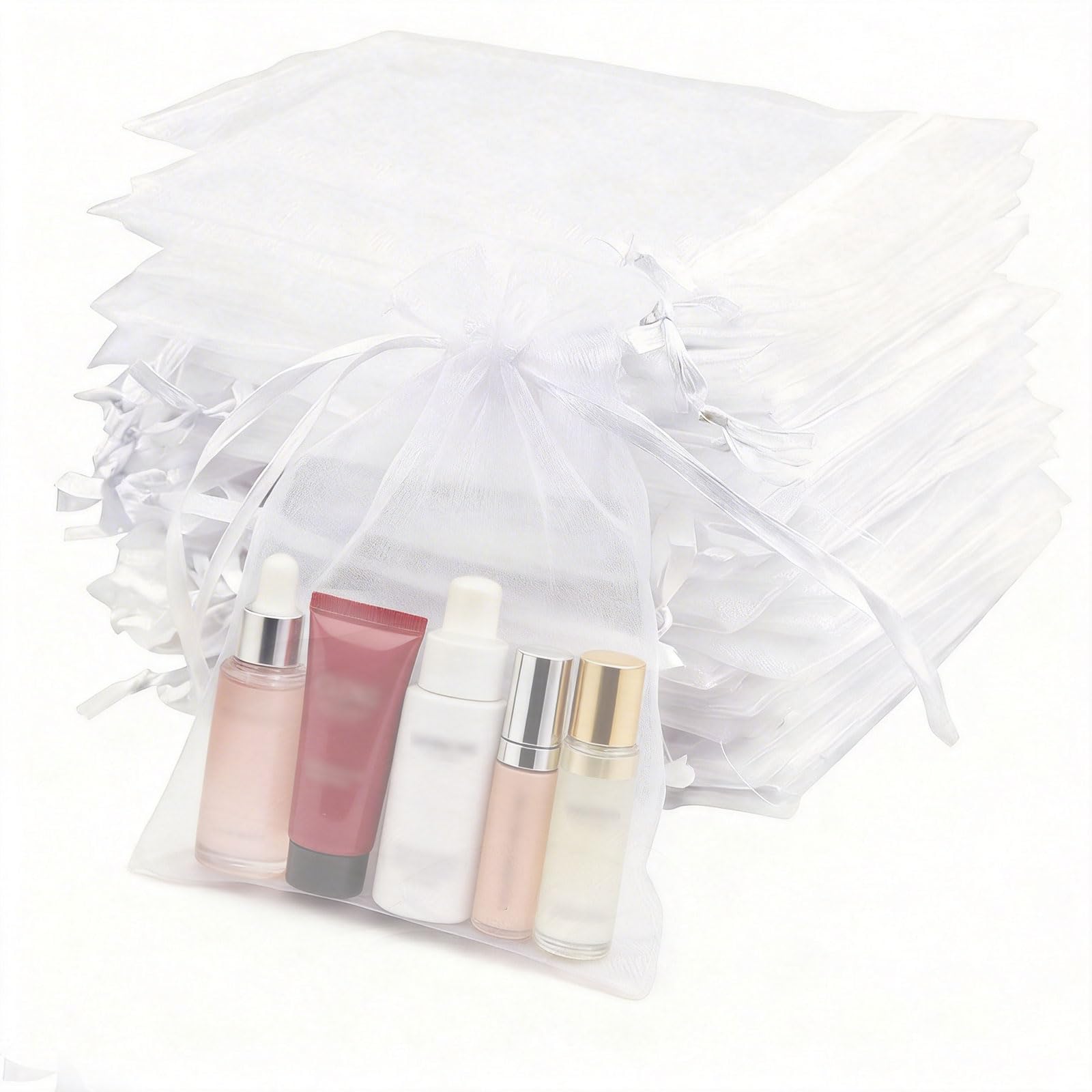 66 PCS Premium Large Organza Bags, Gift Bags for Party, Jewelry, Christmas, Festival, Bathroom Soaps, Makeup Organza, Wrapping Supplie
