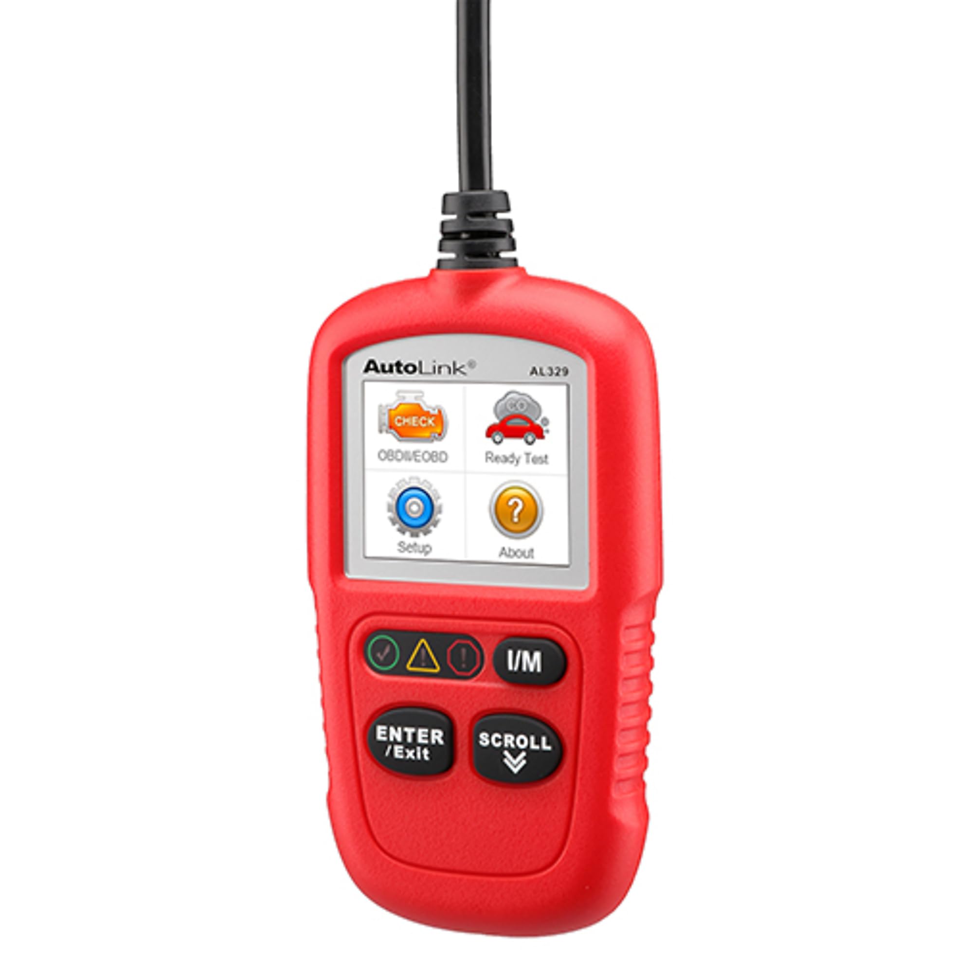 Autel Outils de Diagnostic Auto OBDII Lecteur de Code avec Menu en Français Lecture et Effacement des Codes d'Erreur Scanner OBD2 pour Voitures à Essence et à Diesel (Autolink AL319) (AL329)