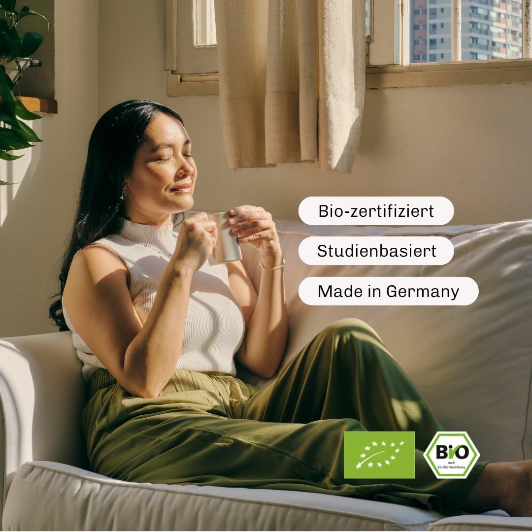 Bio Mushroom Coffee & Chai – Kaffee Alternative für Energie & Immunsystem – Mit Lions Mane (Löwenmähne), Chaga, Reishi & Cordyceps – Pilz Komplex mit Kakao & Kurkuma, 40 Port.